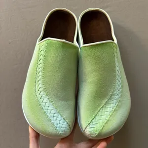 date me just for practice canvas leather clogs thumbnail 6
