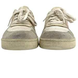 Veja V-10 Multico Colorblock Sneaker Suede Leather Pastel Pink Blue Cream Size 8 thumbnail 5