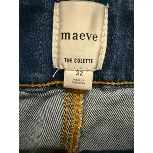 Maeve The Colette Jeans Womens 32 Blue High Rise Wide Leg Crop Anthropologie thumbnail 4