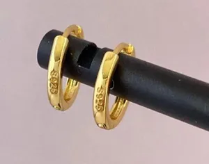 Small Hoop Earrings,10mm Gold Hoop Earrings thumbnail 5