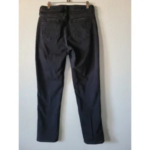 Abercrombie & Fitch Curve Love Women's 27 Black Mid Rise 90s Straight Jeans thumbnail 12