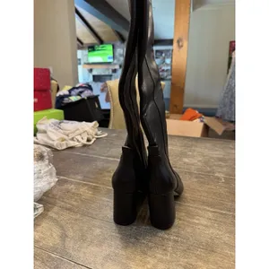 COLE HAAN CHRYSTIE women leather block heel knee-high boots COLOR BLACK SIZE 5.5 thumbnail 5