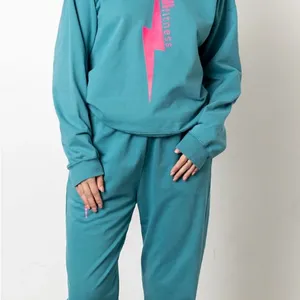 High Fitness, Bolt Sweatpants the color is Teal Size Medium thumbnail 9