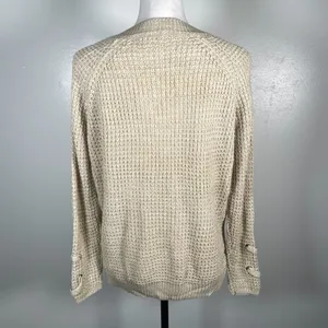 🎈🎈🎈3 for 12$🎈🎈🎈It's Our Time Lace Tie Waffle Knit Long Sleeve Pullover Sweater thumbnail 9
