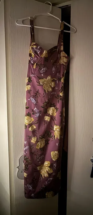 ZARA Bustier Slit Tank Midi Dress thumbnail 3