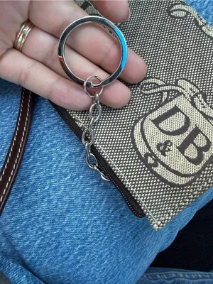 Dooney & Bourke Brown & Cream Signature Canvas Wristlet thumbnail 8