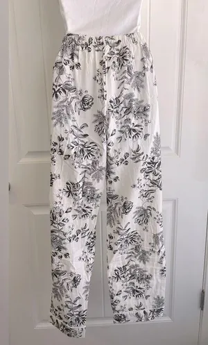 Stars Above x A New Day Floral Print Women's Pants & Ribbed White Shirt XS NWT thumbnail 8