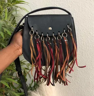 Mellow World Delilah Multicolored Fringe Tassels Saddle Leather Crossbody Shoulder Bag Purse Boho Western Hippie Indie Granola thumbnail 1