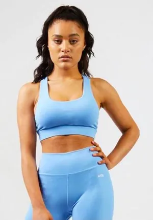 AYBL Women's Light Blue Sports Bra Activewear Top thumbnail 1