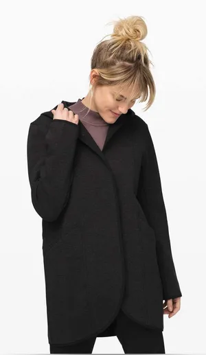 Lululemon Urban Horizons Jacket Heathered Core Black / Black size medium thumbnail 1