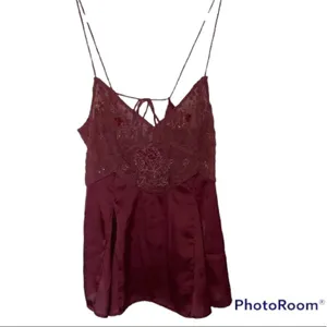 Free People ✨NWOT✨ Beaded Lace Satin Cami✨ thumbnail 5