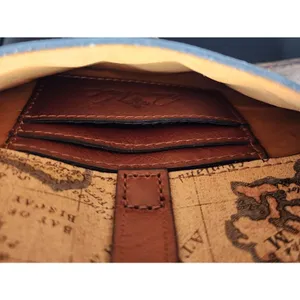 NWOT Patricia Nash European Map Crossbody Tan Wanderlust Shoulder Bag w/Chain Sm thumbnail 9