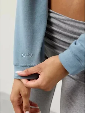 UO Soft Serve Terry Hooded Shrug Urban Outfitters Blue XL thumbnail 9
