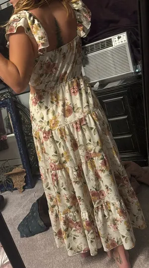 Ruffle floral dress thumbnail 2