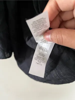 Aerie Black 100% Cotton Oversized Scarf Wrap Crinkle Gauze Lightweight Capsule thumbnail 5