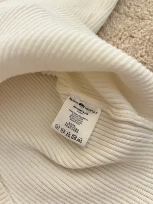Brandy Melville White Full Zip Hoodie Ribbed thumbnail 6