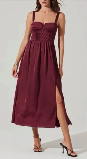 ASTR The Label burgundy dress thumbnail 1