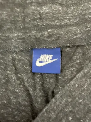 Nike Women's Charcoal Heather Athletic Shorts with White Drawstring thumbnail 4
