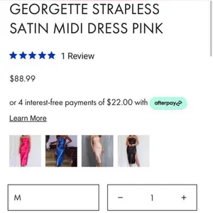 Selfie Leslie Strapless Midi Dress thumbnail 3