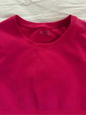 Offline by Aerie Pink Seamless Cropped Crew Neck Athletic Tee Stretch S thumbnail 5