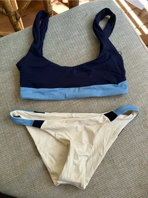 NWOT L*space Miller colorblock bikini set extra small thumbnail 2