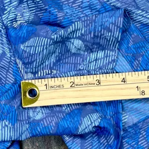 Columbia Blue Floral Drawstring Waistband Athletic Shorts XL thumbnail 4