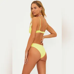 Beach Riot Vanessa Bottom Citrine Crush Terry, Size Large , $88 thumbnail 2