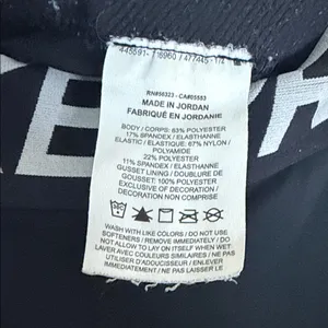 Nike Pro Black Women's Bike Shorts with White Swoosh thumbnail 3