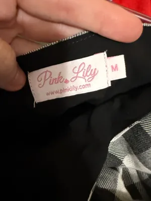 Pink Lily gingham dress thumbnail 3