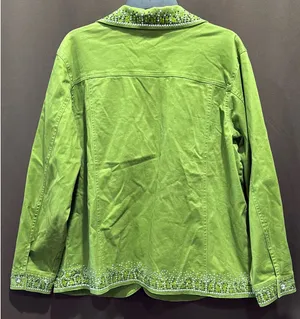 Quacker Factory Rhinestone Jacket w/Jewel Buttons Size 1X thumbnail 5