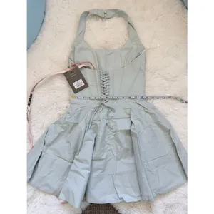 House of CB Halter Fit-and-Flare Mini Dress S - Light Mint thumbnail 5