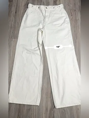 Free People We The Free Palmer Jeans Eggshell – Size 30. thumbnail 10