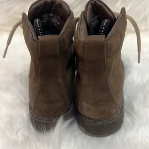 Rockport brown suede ankle Hiking Boots Sz 7.5 Fisherman Core D20‎ thumbnail 6