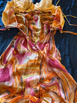 Orange Dress Size M thumbnail 5