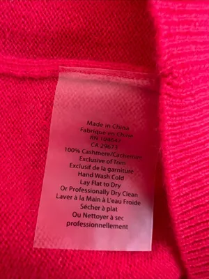 Kinross Cashmere 100% Cashmere Rhinestone Mock Neck Sweater Pink M NWT thumbnail 8