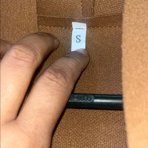 SHEIN Brown Open Front Blazer Coat thumbnail 2
