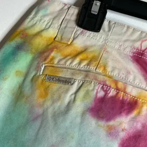 Columbia Sportswear Size 8 Womens Tie Dye Tye Pants‎ Slacks Straight Khaki thumbnail 2