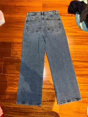 Reformation Alyssa Pocket Patch High-Rise Wide-Leg Jeans thumbnail 6