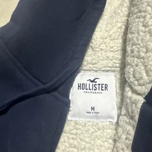 Hollister Surf Crew Hoodie Women's M Blue Embroidered Y2K Fleece Lined Full Zip thumbnail 3