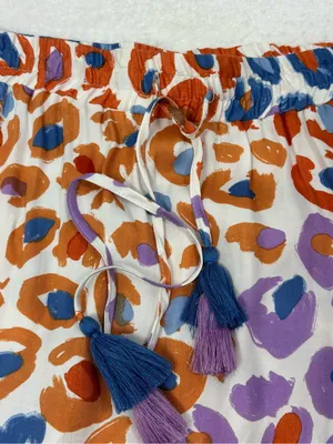 Anthropologie Farm Rio Vibrance Maxi Skirt Multicolor Leopard-Print Size XL thumbnail 9