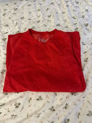 Z By Zella red workout top thumbnail 3