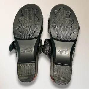 Dansko Womens‎ EU 38 US 7.5-8 Metallic Snake Leather Slide Wedge Sandals Comfort thumbnail 8