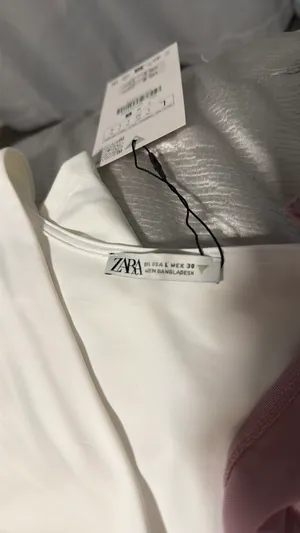 ZARA White Asymmetrical Top thumbnail 3
