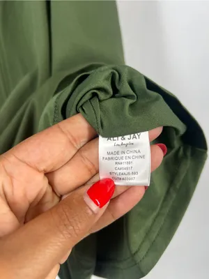 Ali & Jay Olive‎ Green Cutout Mini Dress Size XS thumbnail 8