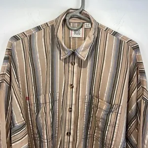 BDG Urban Outfitters Bell Button-Down Shirt Striped Oversized Long Sleeve (XS) thumbnail 11