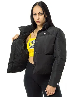 Champion black puffer damen jacket coat small thumbnail 1