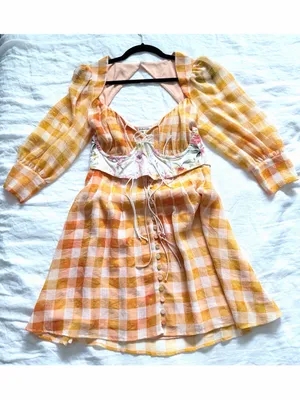 For Love & Lemons Mimosa Corset Dress thumbnail 4