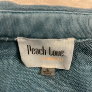 Peach Love California CA oversized weathered sweatshirt raglan balloon sleeves L thumbnail 4