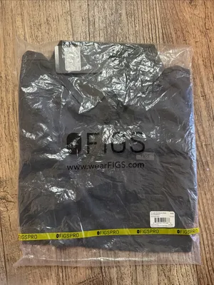 NWT Figs Charcoal Slim Technical Pique Polo thumbnail 2