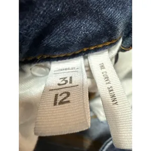 Ann Taylor LOFT The Curvy Women's Blue High Rise Cropped Skinny Denim Jeans 31 thumbnail 5